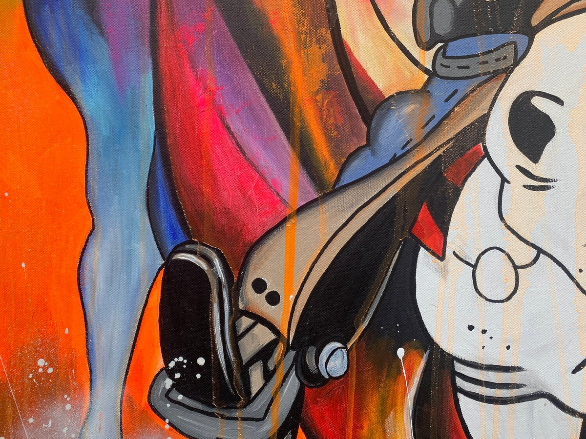 Wild and Lucky – Original, Detailansicht