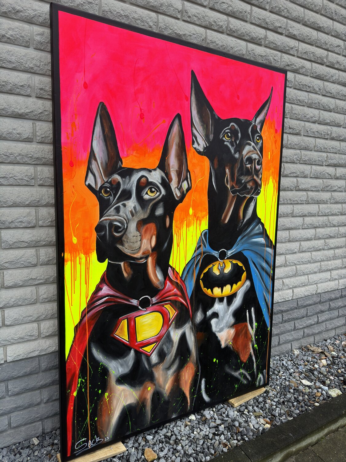 Hero Dogs – Original, Detailansicht