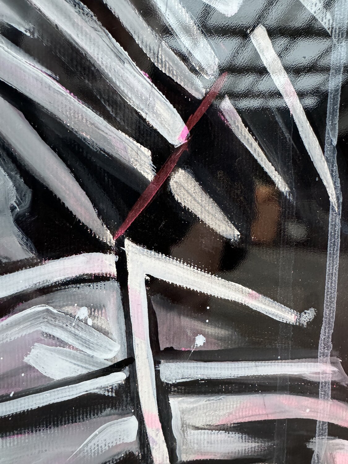 Pink Frozen – Original, Detailansicht