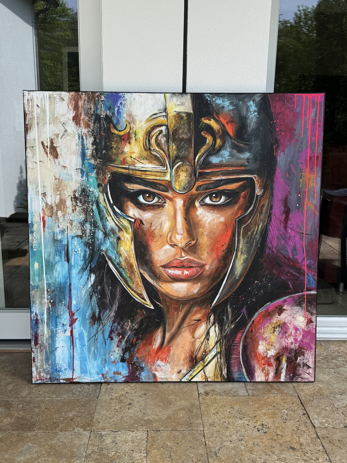 Warrior Inside – Original, Detailansicht
