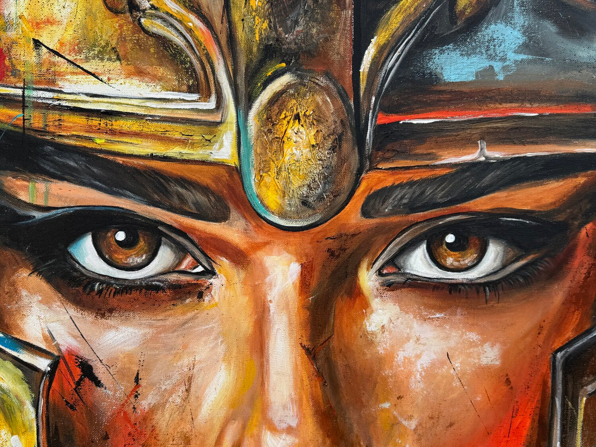 Warrior Inside – Original, Detailansicht