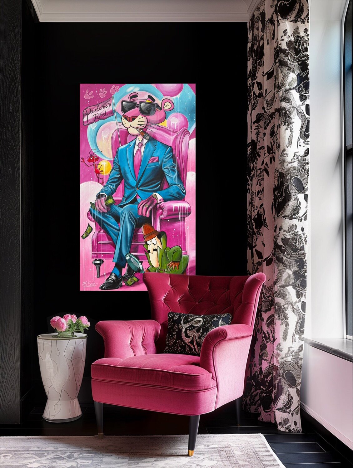 Paulchen first – Original, Detailansicht
