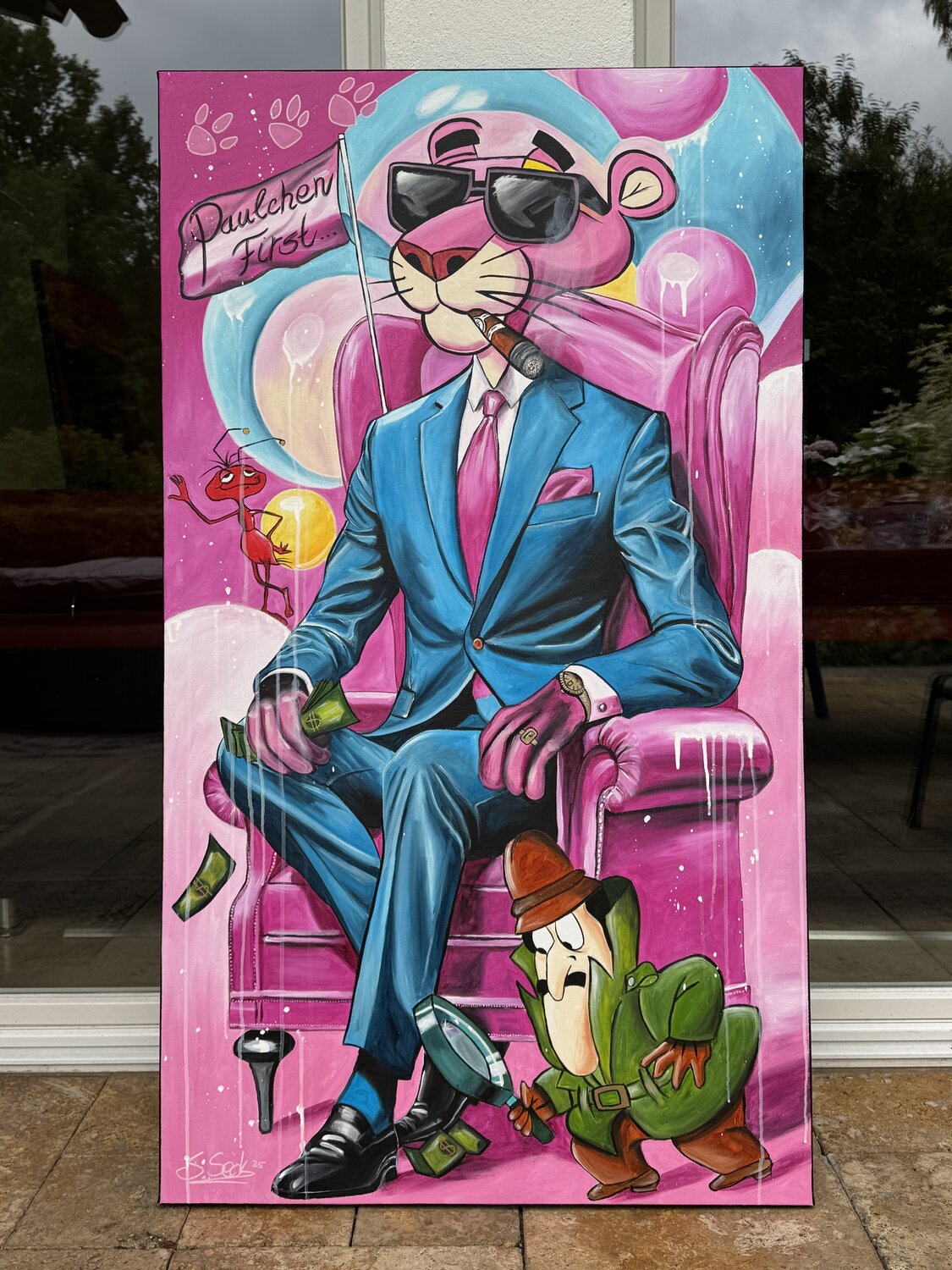 Paulchen first – Original, Detailansicht
