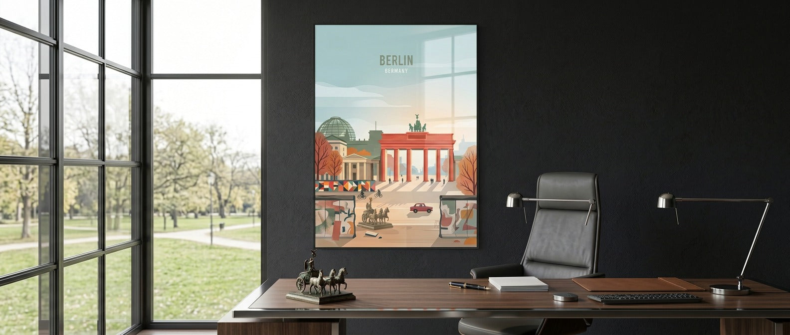 DOTCOMCANVAS Berlin Acrylglasbild Banner