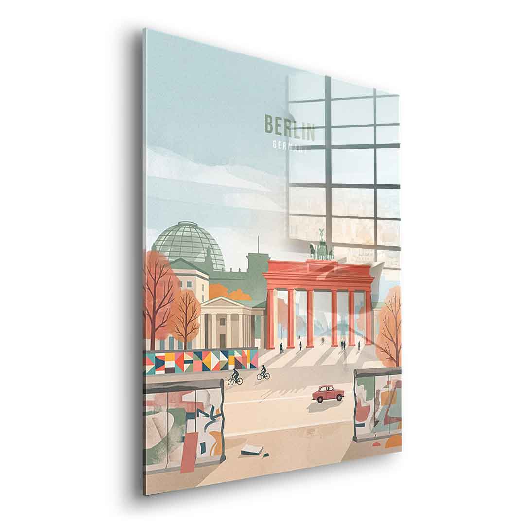 DOTCOMCANVAS Berlin Acrylglasbild Echtheitszertifikat
