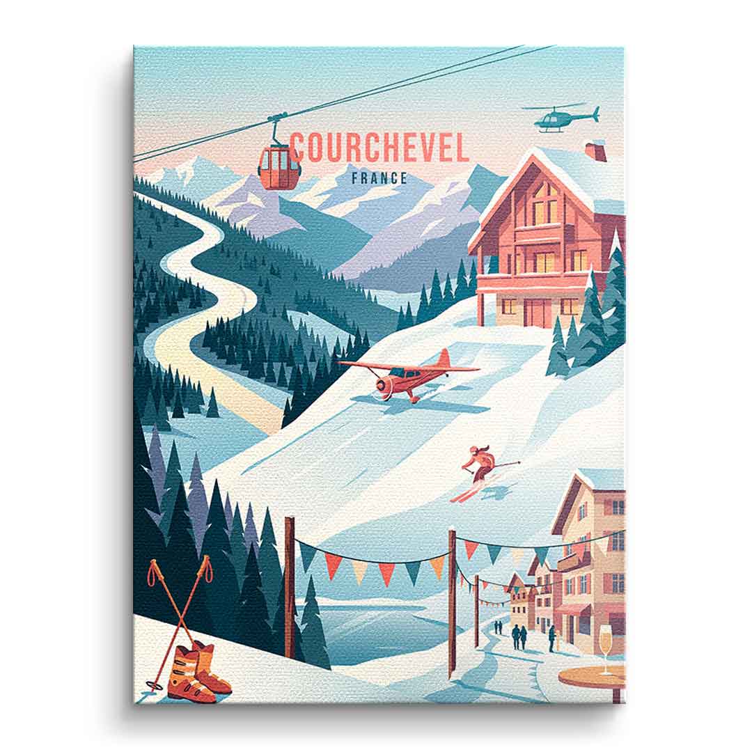 Courchevel Leinwandbild