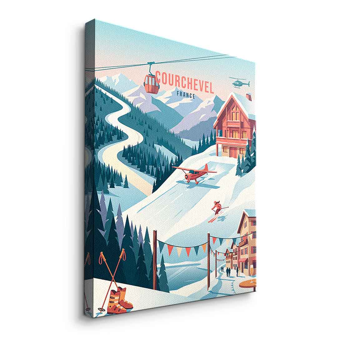 Courchevel Leinwandbild
