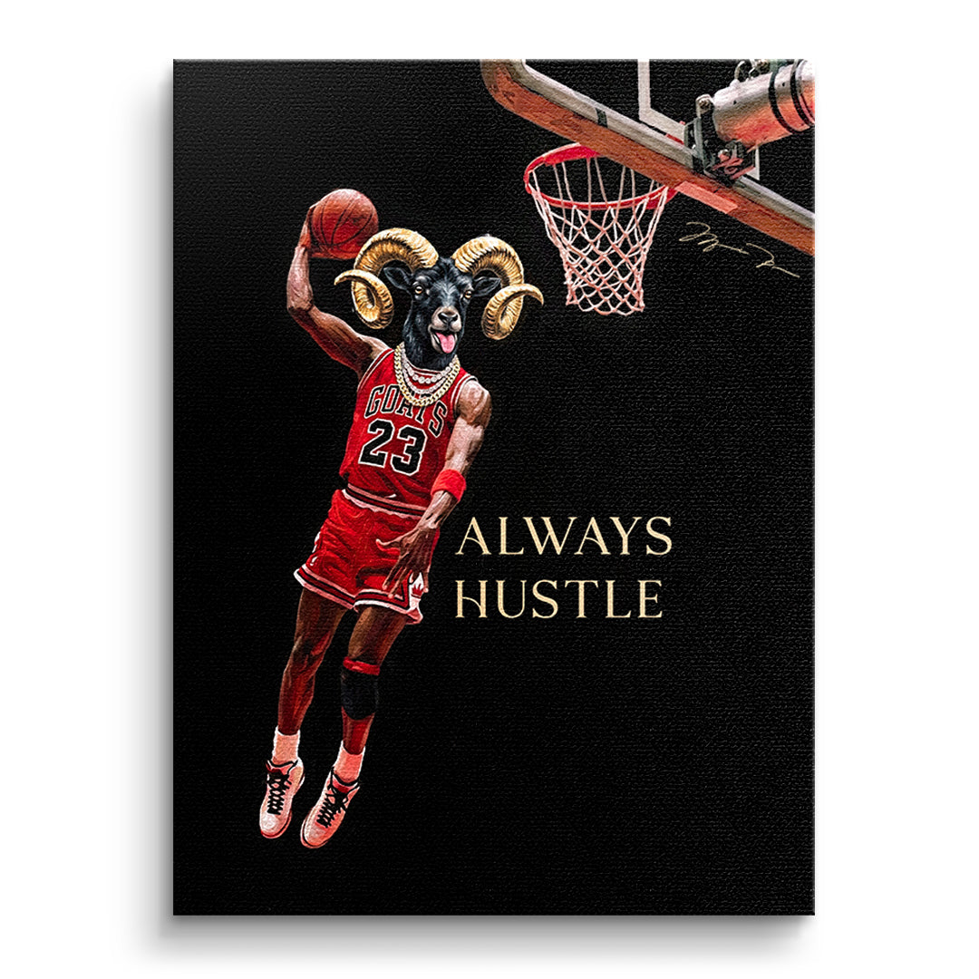 DOTCOMCANVAS GOAT Dunk Leinwandbild Vorderansicht Ohne Rahmen