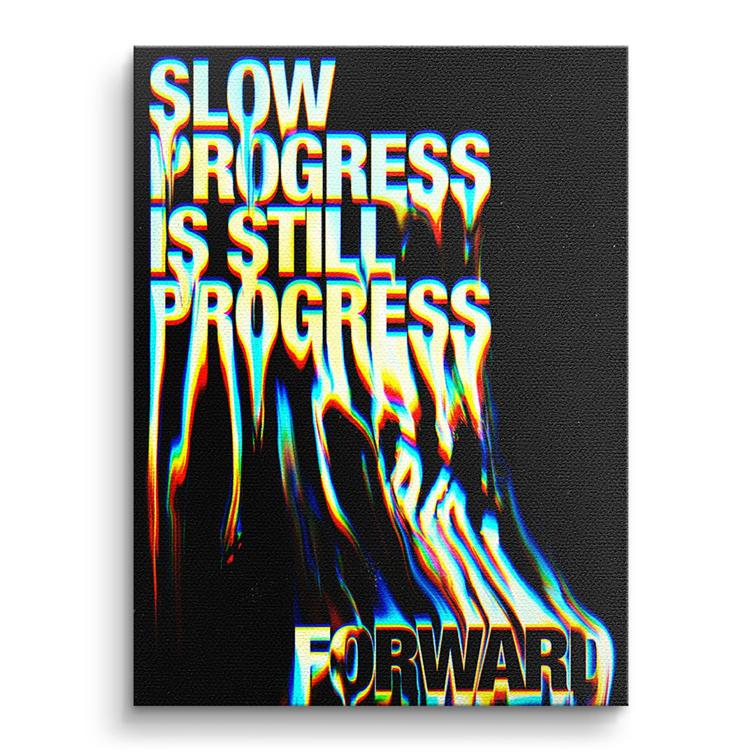 DOTCOMCANVAS Slow Process Leinwandbild Vorderansicht Ohne Rahmen