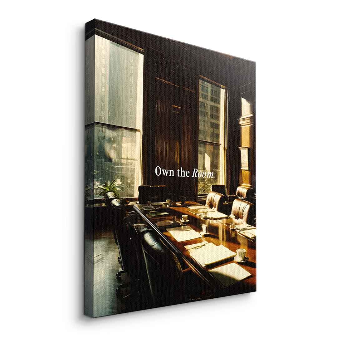 DOTCOMCANVAS Own the Room Leinwandbild Seitenansicht ohne Rahmen