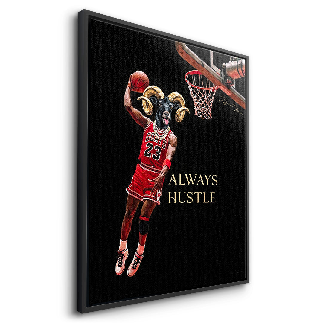 DOTCOMCANVAS GOAT Dunk Leinwandbild Seitenansicht Schwarz