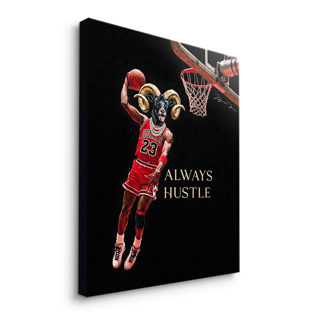 DOTCOMCANVAS GOAT Dunk Leinwandbild Seitenansicht Ohne Rahmen
