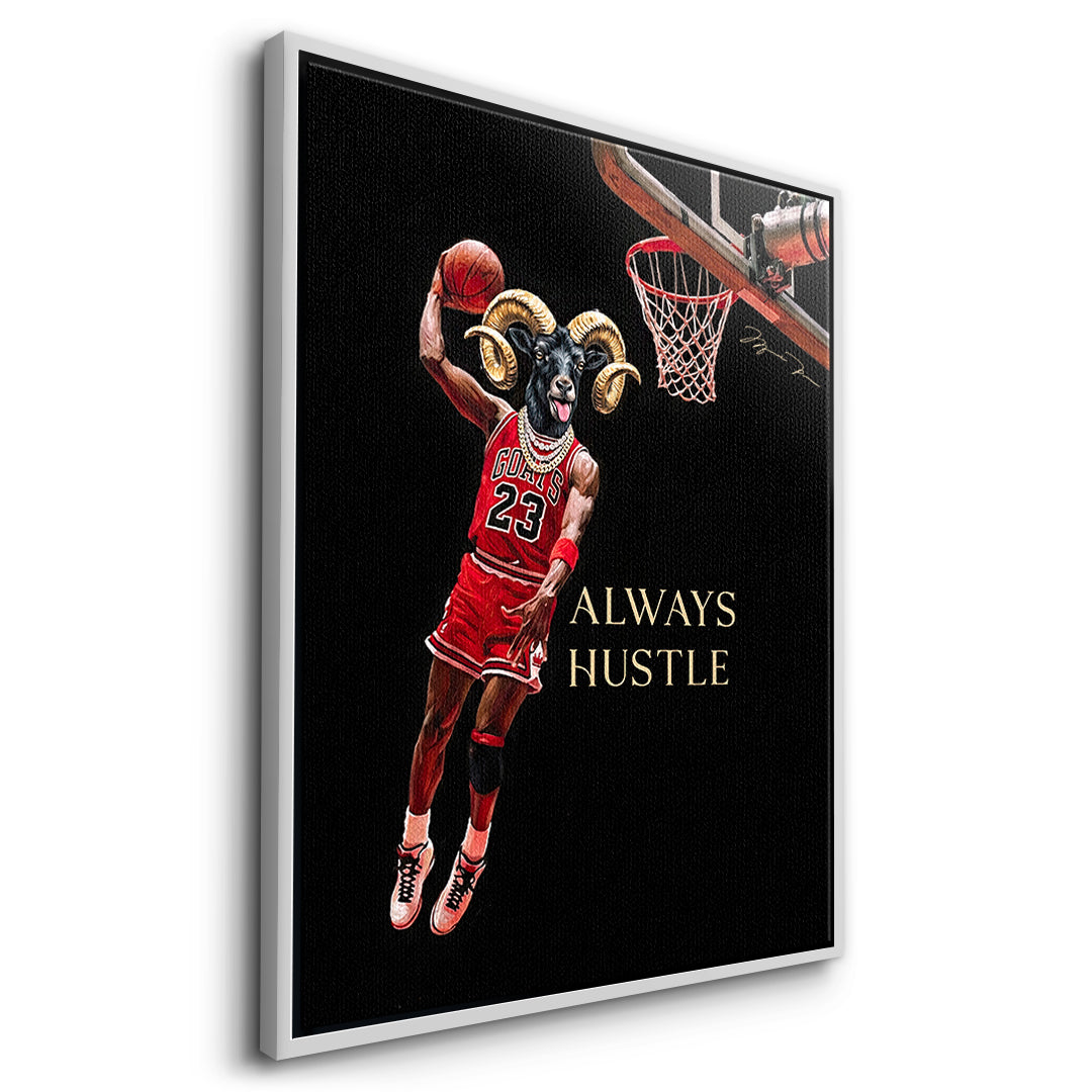 DOTCOMCANVAS GOAT Dunk Leinwandbild Seitenansicht Weiß