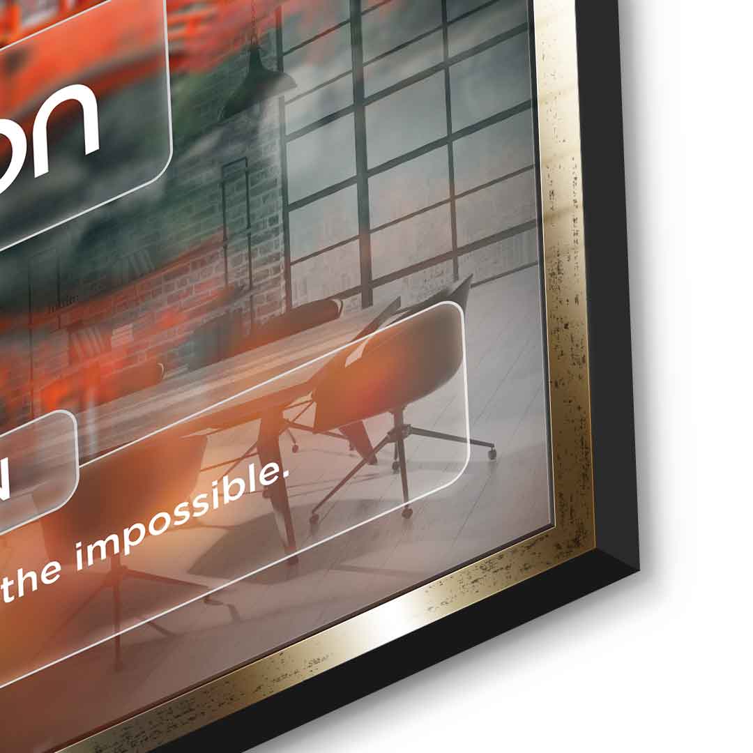 DOTCOMCANVAS® Passion (Pa) Acrylglasbild Version Farbig – Detailansicht