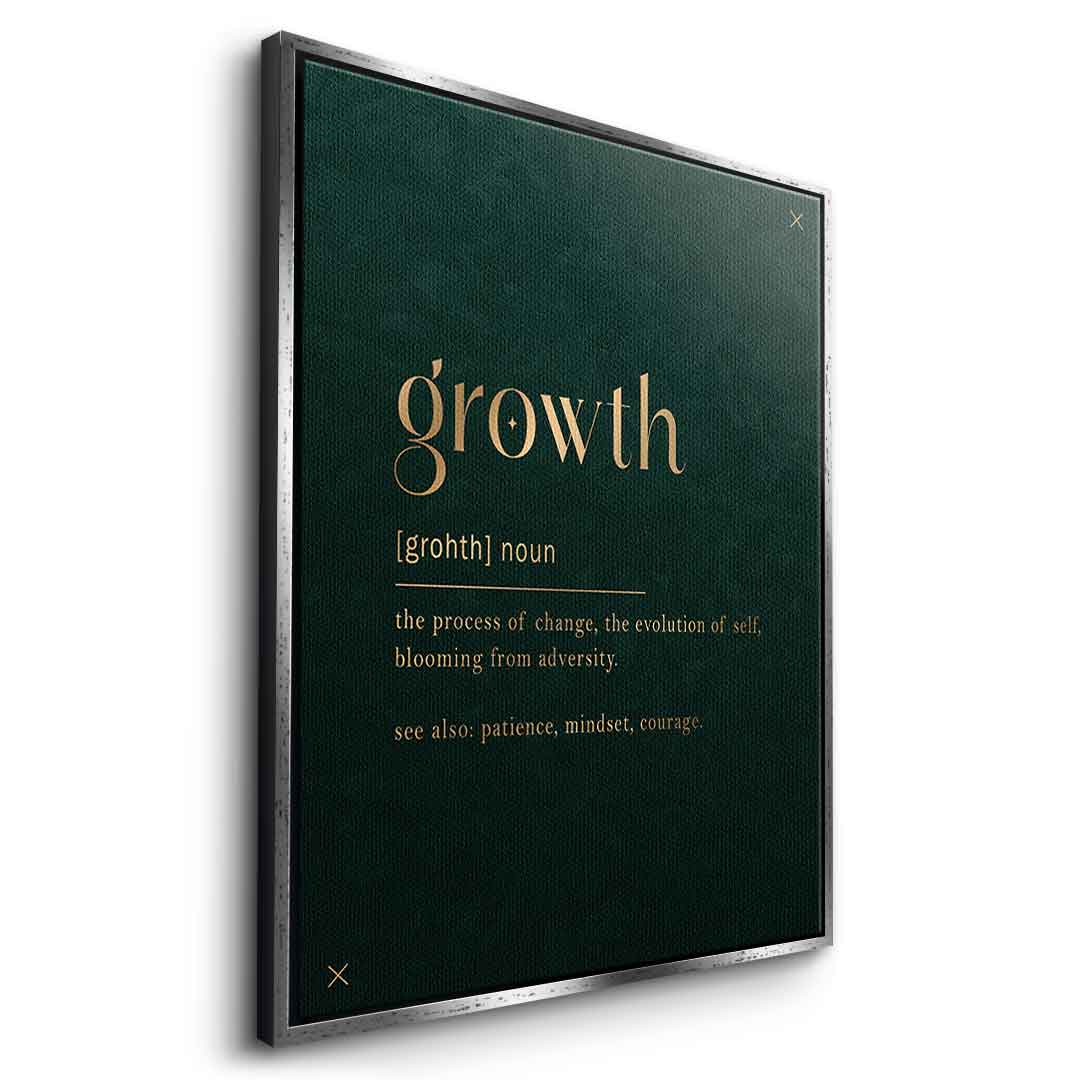 DOTCOMCANVAS Growth Leinwandbild Weißer Rahmen Seitenansicht