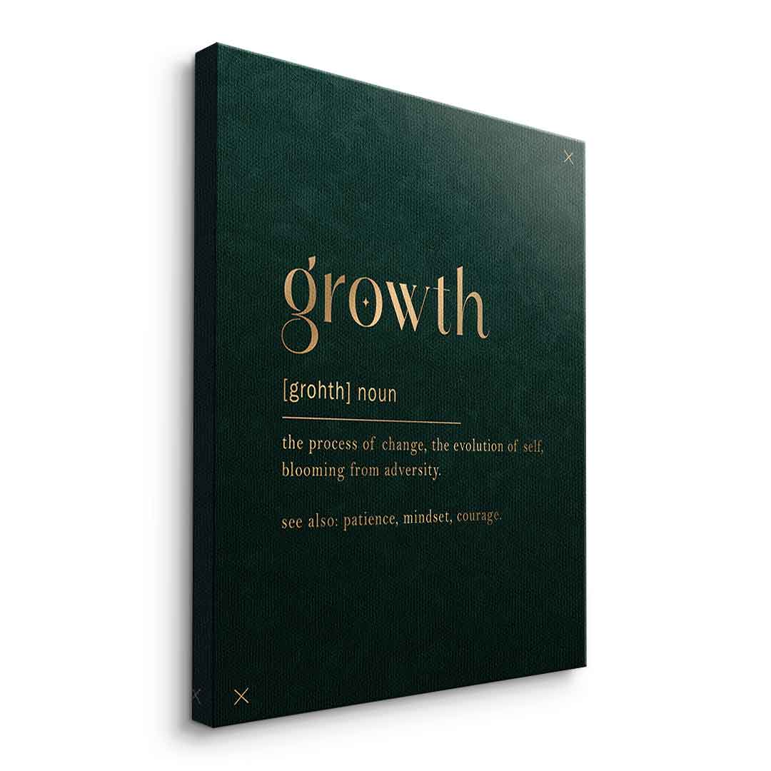 DOTCOMCANVAS Growth Leinwandbild Ohne Rahmen Seitenansicht