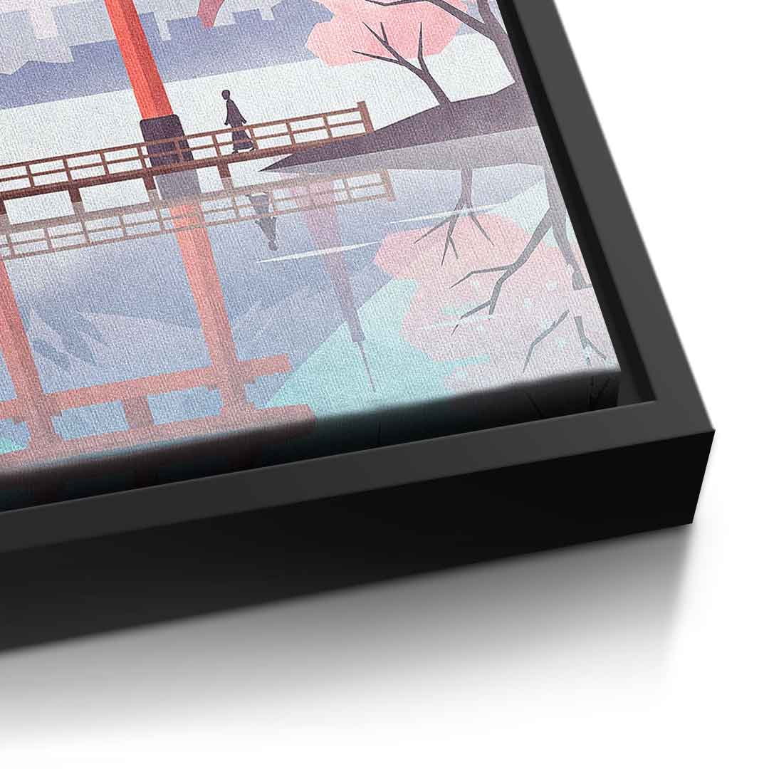 DOTCOMCANVAS Tokyo Leinwandbild Detail schwarz