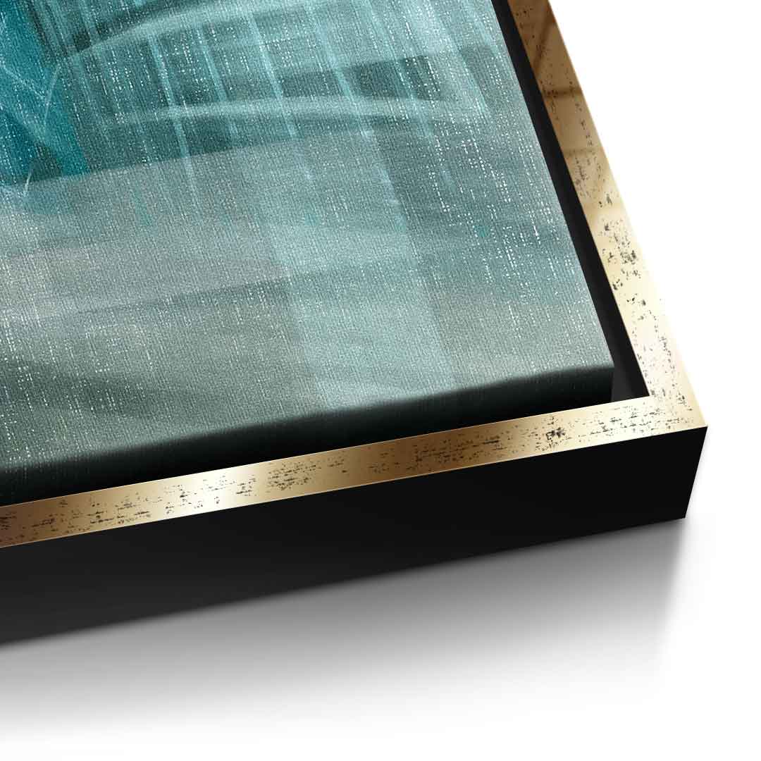 Shining City Pearl Glas - Leinwandbild Detail
