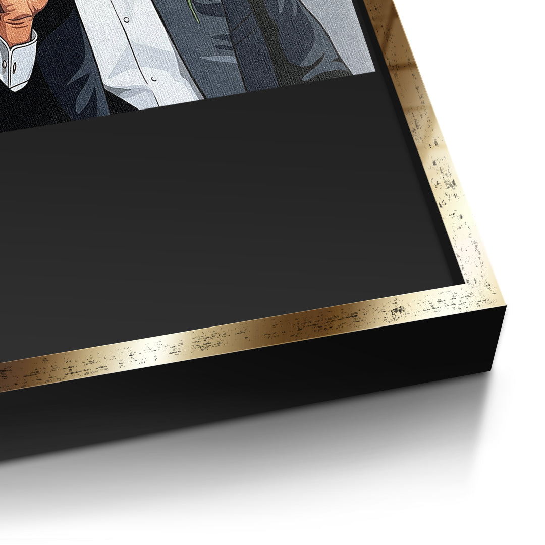 Detailansicht Rahmenkante — Gold