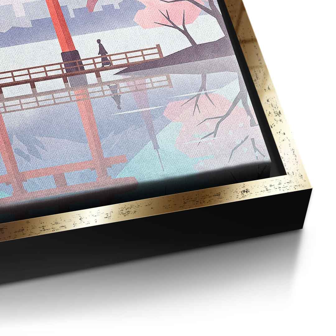 DOTCOMCANVAS Tokyo Leinwandbild Detail gold