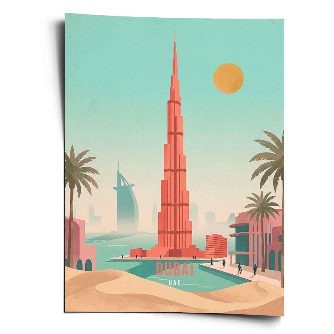 DOTCOMCANVAS Dubai Poster Vorderansicht
