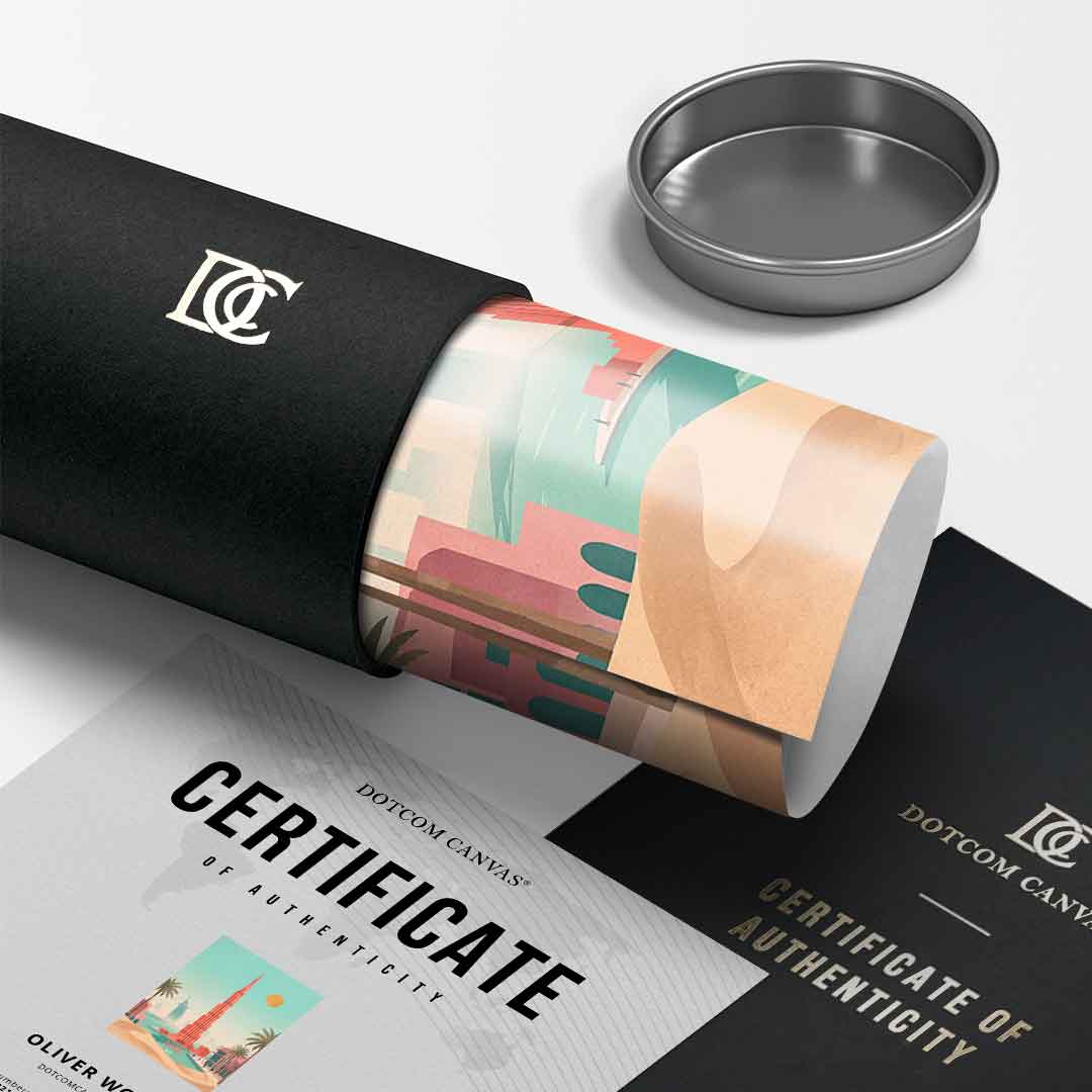 DOTCOMCANVAS Dubai Poster Versandtube