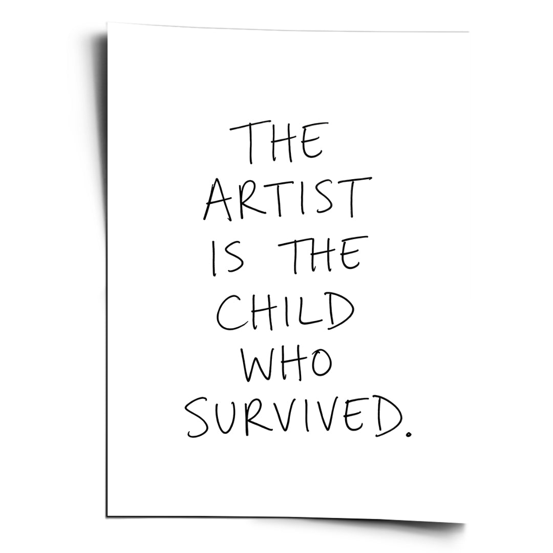 DOTCOMCANVAS Survived Poster Vorderansicht