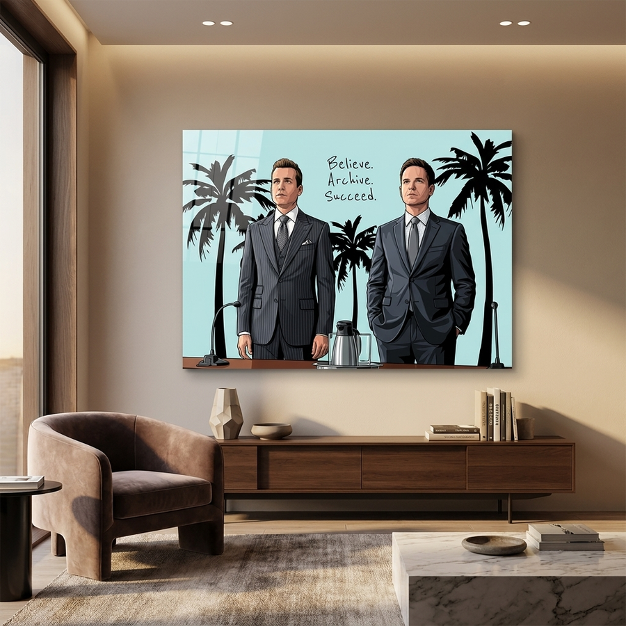 Believe. Achieve. Succeed. - Acrylglas