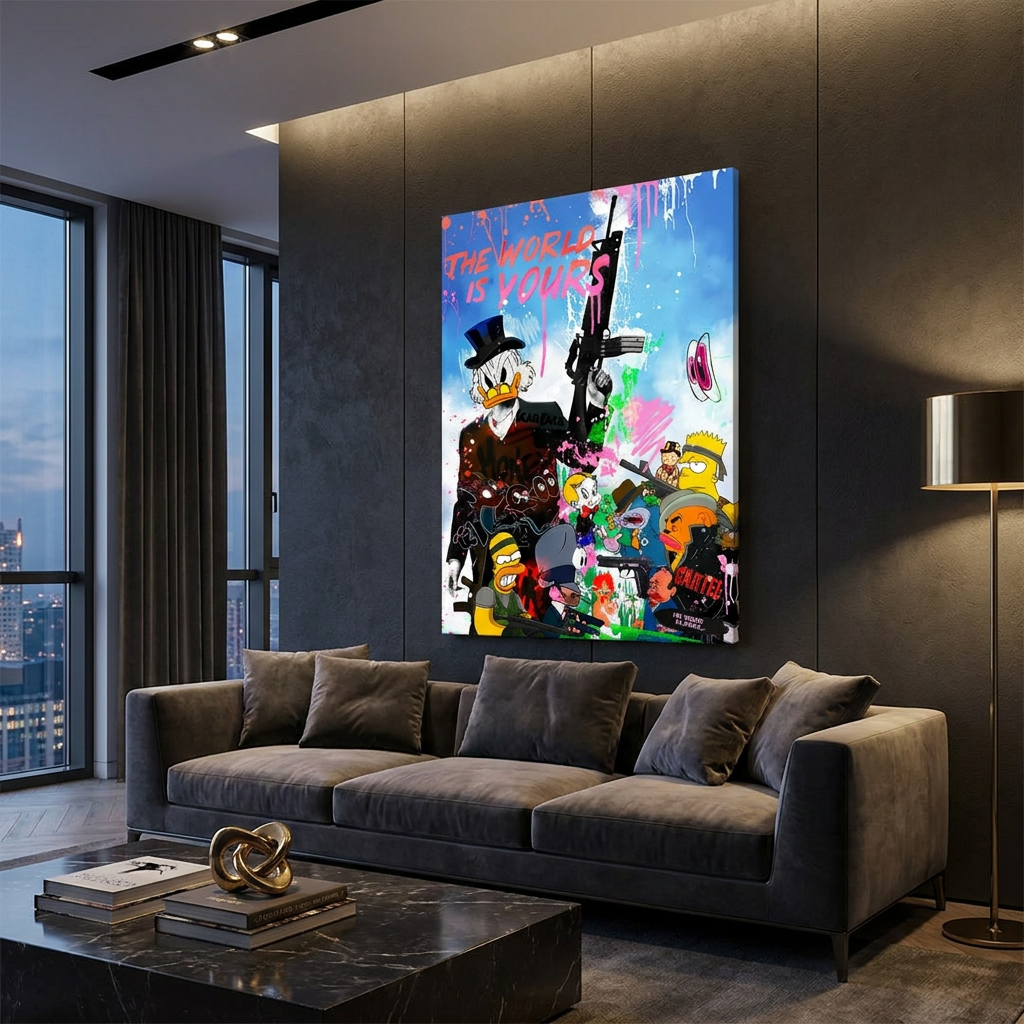 Cartoon Cartel - Canvas Room mockup