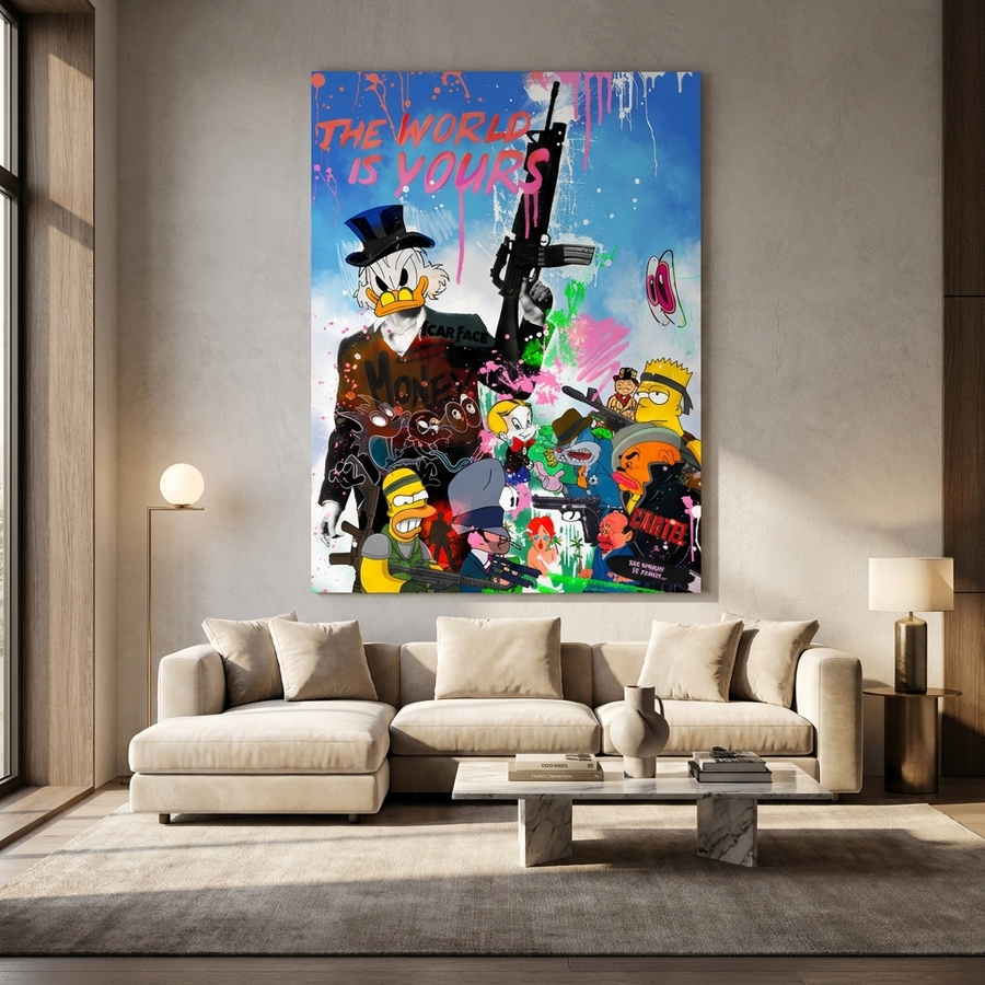 Cartoon Cartel - Poster Room mockup