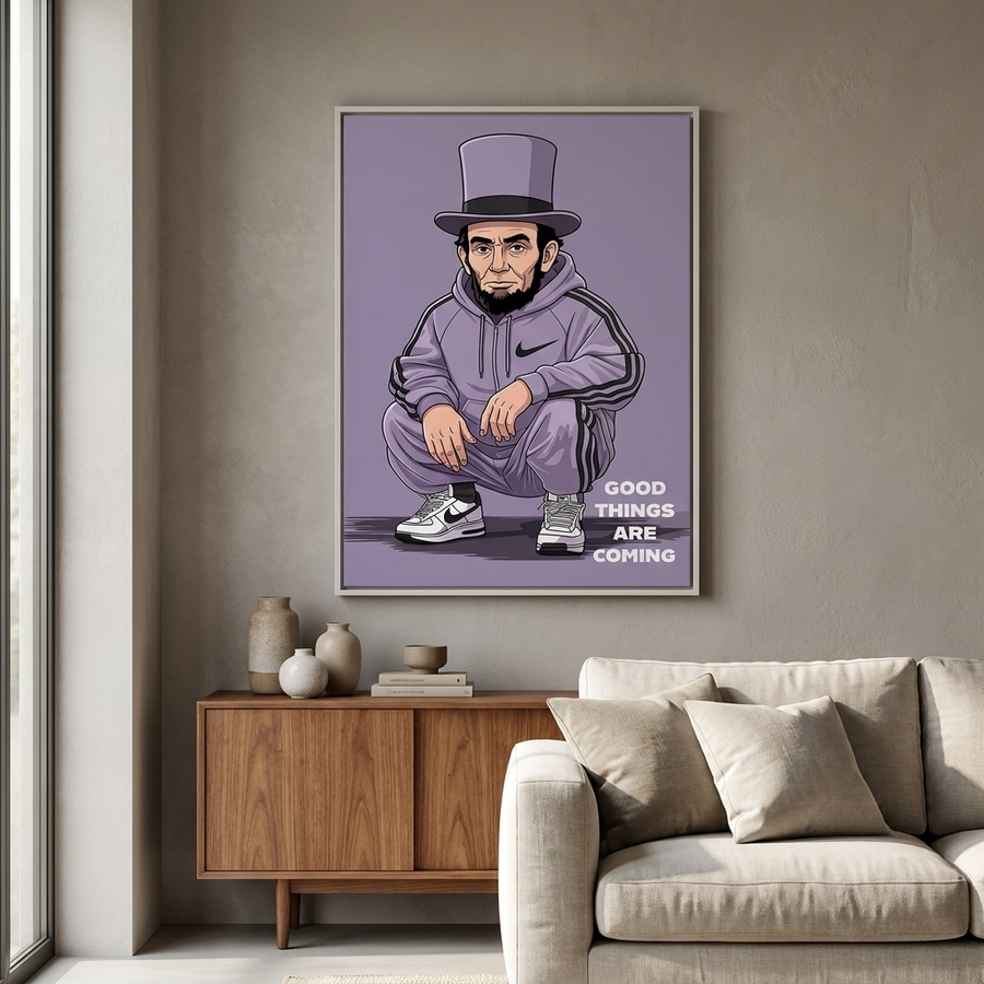 Abraham Lincoln Swag Raum Mockup