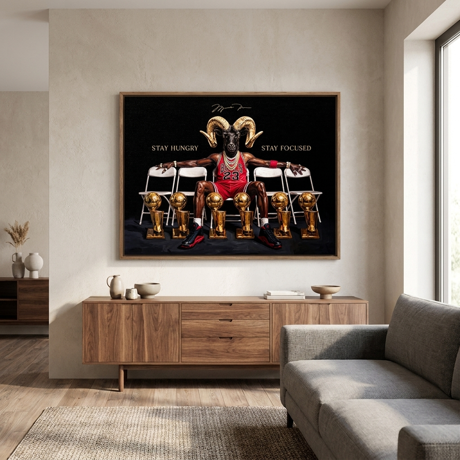 Trophy M.Jordan Raum Mockup