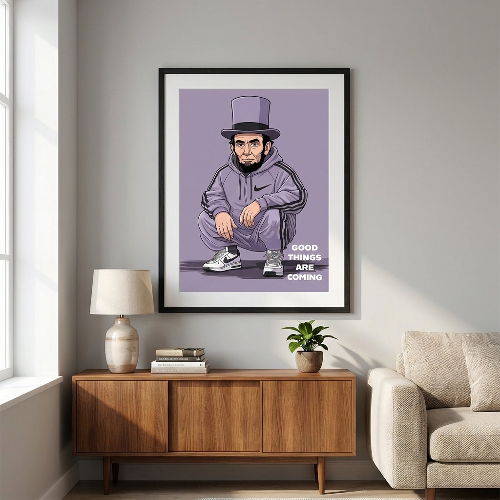 Abraham Lincoln Swag - Poster Raum Mockup