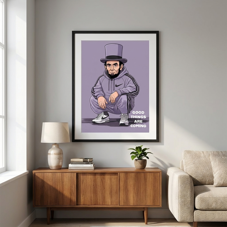 Abraham Lincoln Swag - Poster Raum Mockup