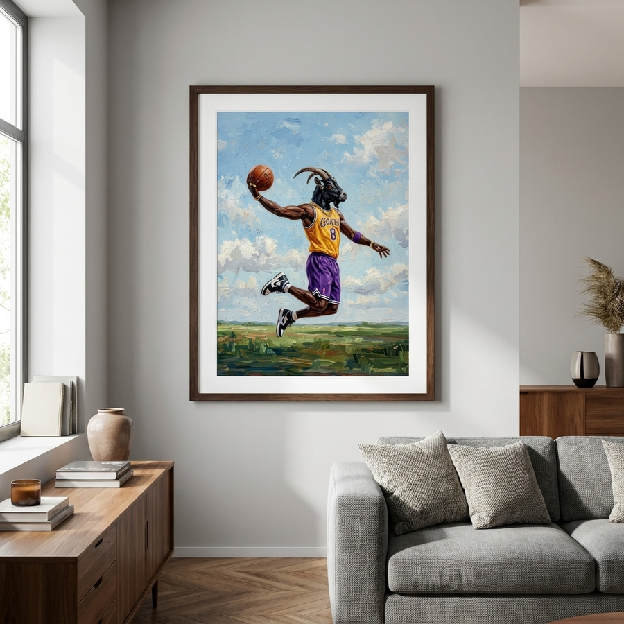 GOAT Kobe Bryant - Poster Raum Mockup