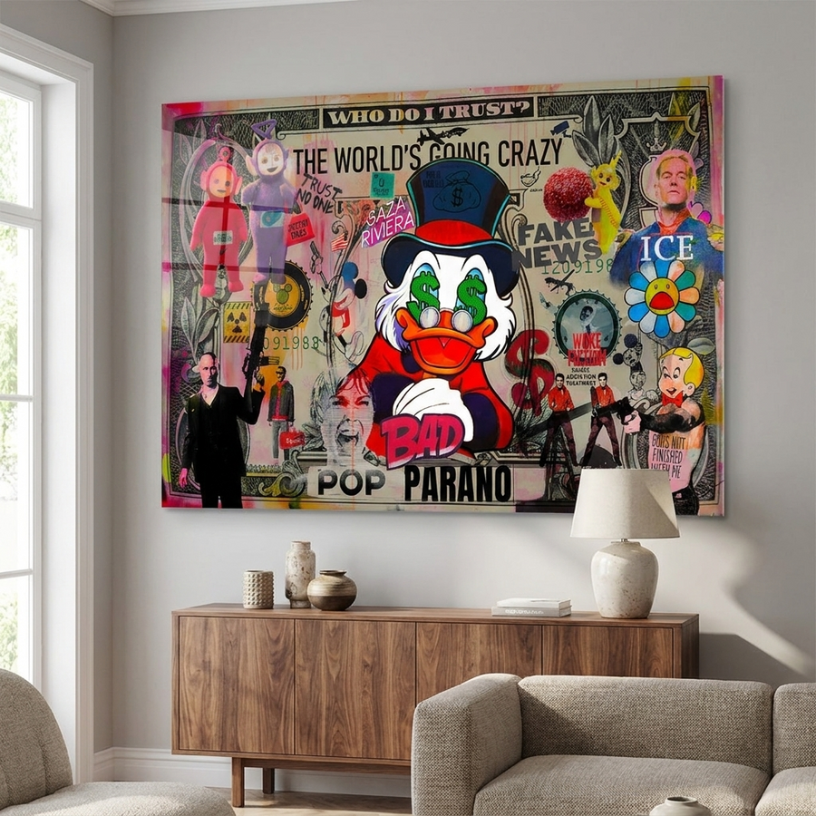 FINAL POP PARANO - Acrylglasbild Raum Mockup