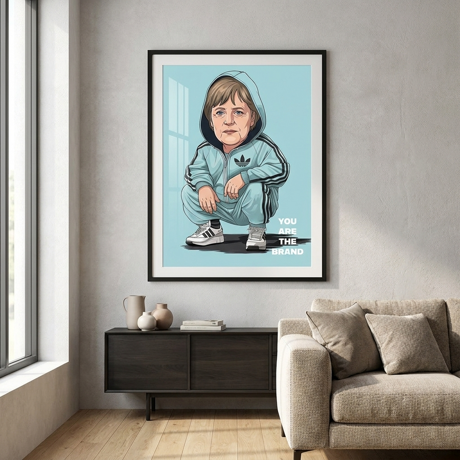 Angela Merkel Swag - Poster Raum Mockup
