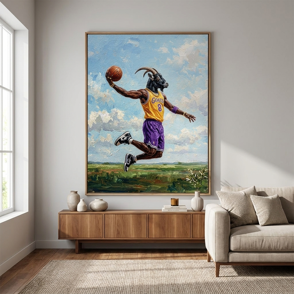 GOAT Kobe Bryant Raum Mockup