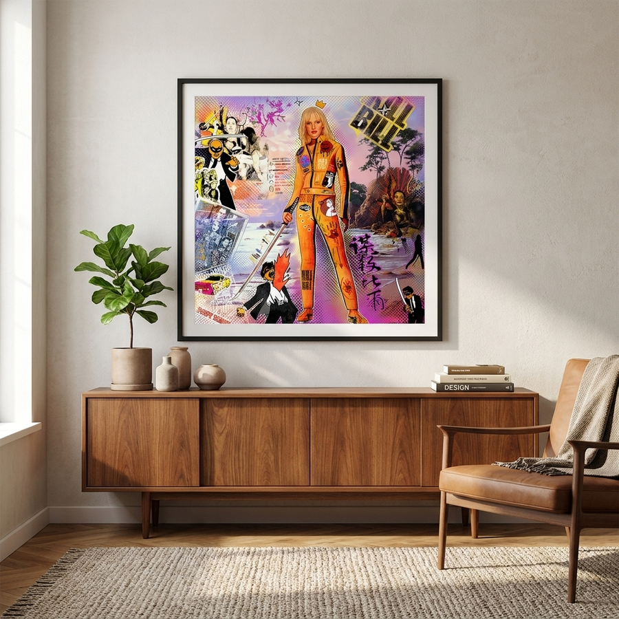 DOTCOMCANVAS Yellow Vengeance Leinwandbild Raumansicht