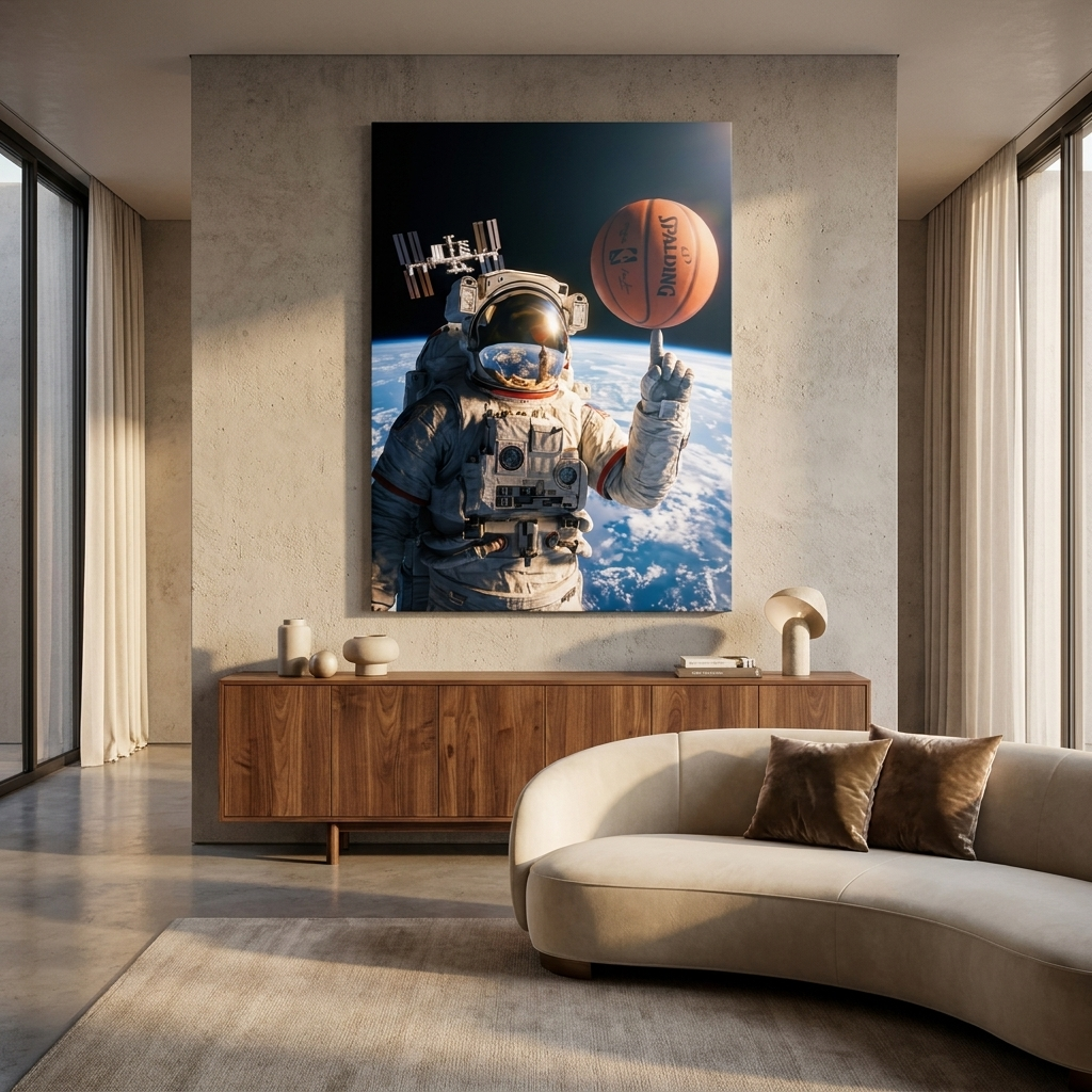 DOTCOMCANVAS Astronot Leinwandbild Room