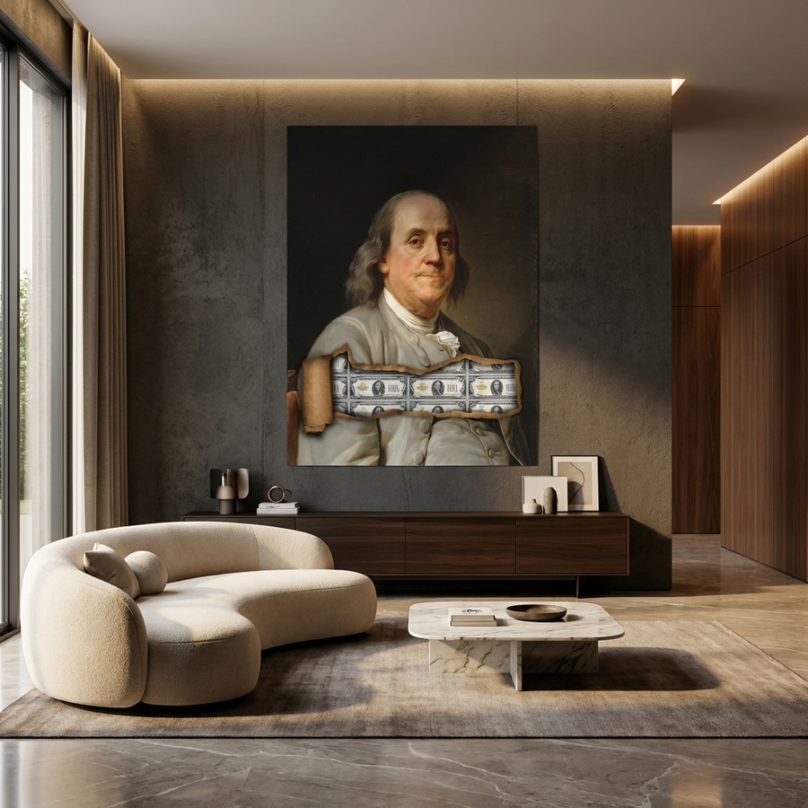 DOTCOMCANVAS Benjamin x Money Poster Room