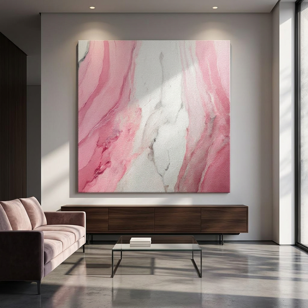 DOTCOMCANVAS Candyfloss Marble Leinwandbild Room