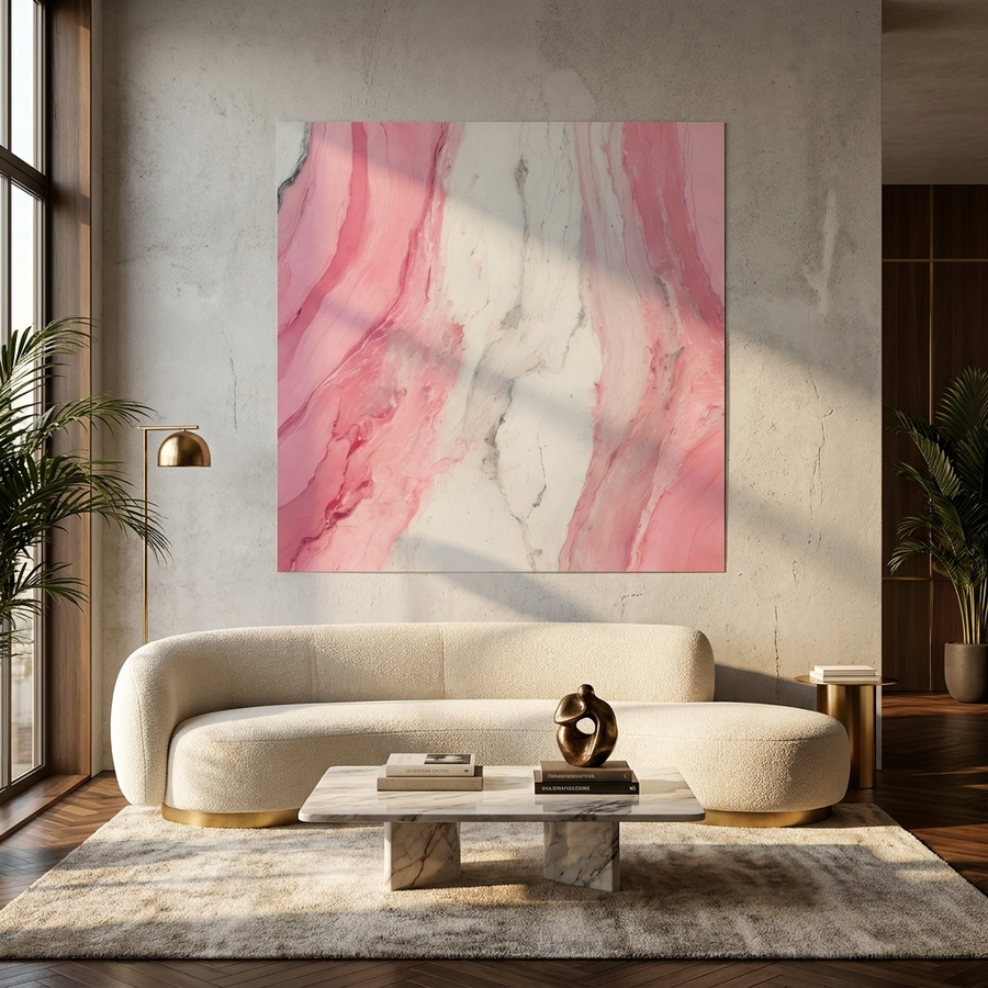 DOTCOMCANVAS Candyfloss Marble Poster Room