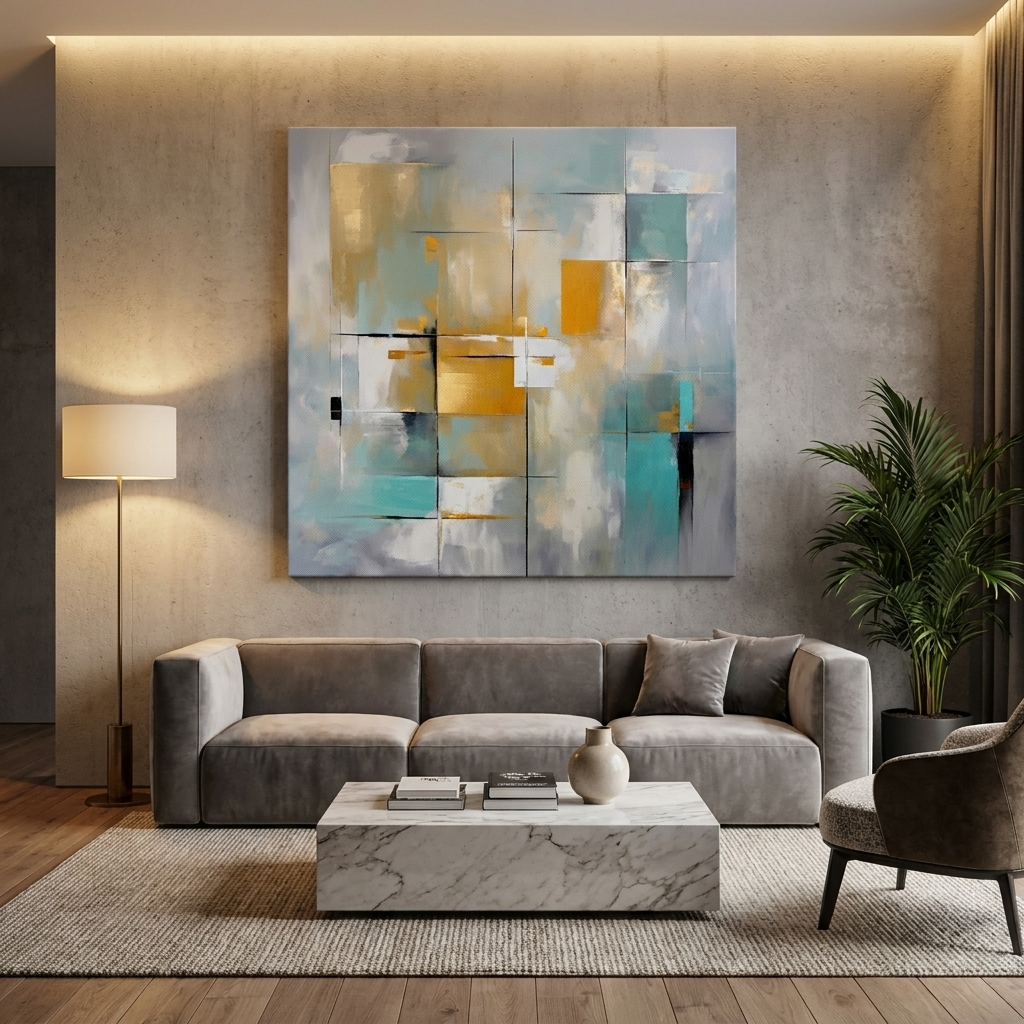DOTCOMCANVAS Mosaic Arrangement Leinwandbild Room