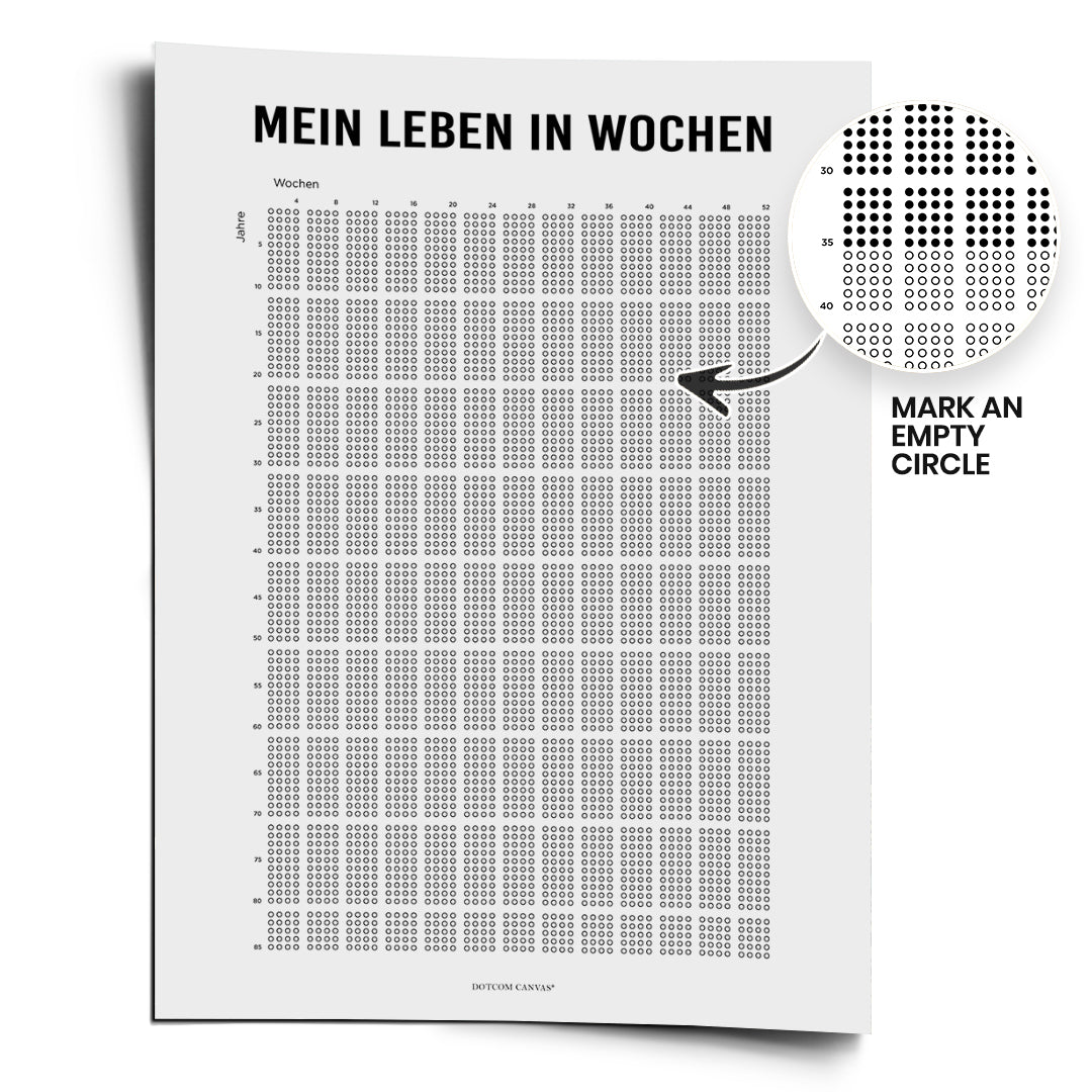 Poster Mein Leben in Wochen DIN A2