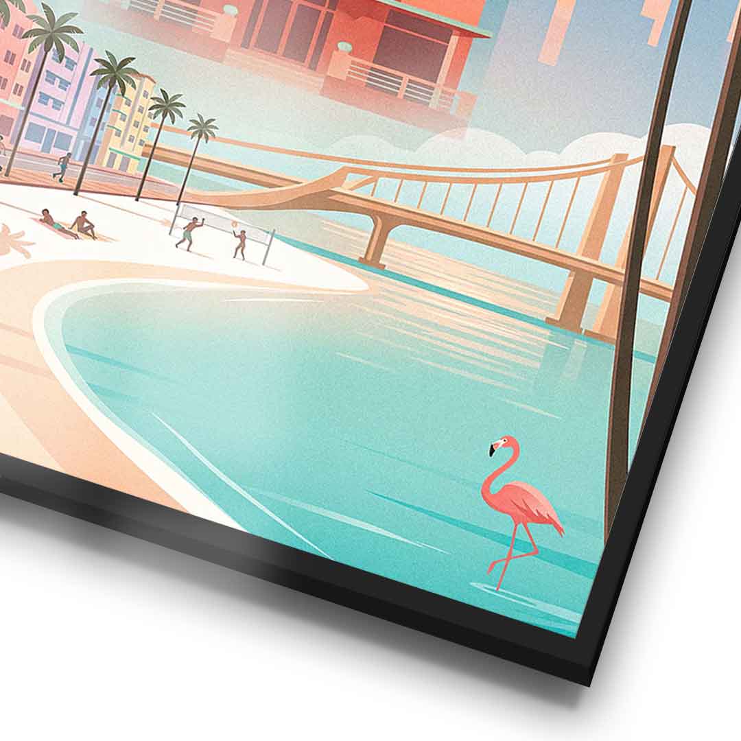 Miami Poster Detail-Frame-Vertical