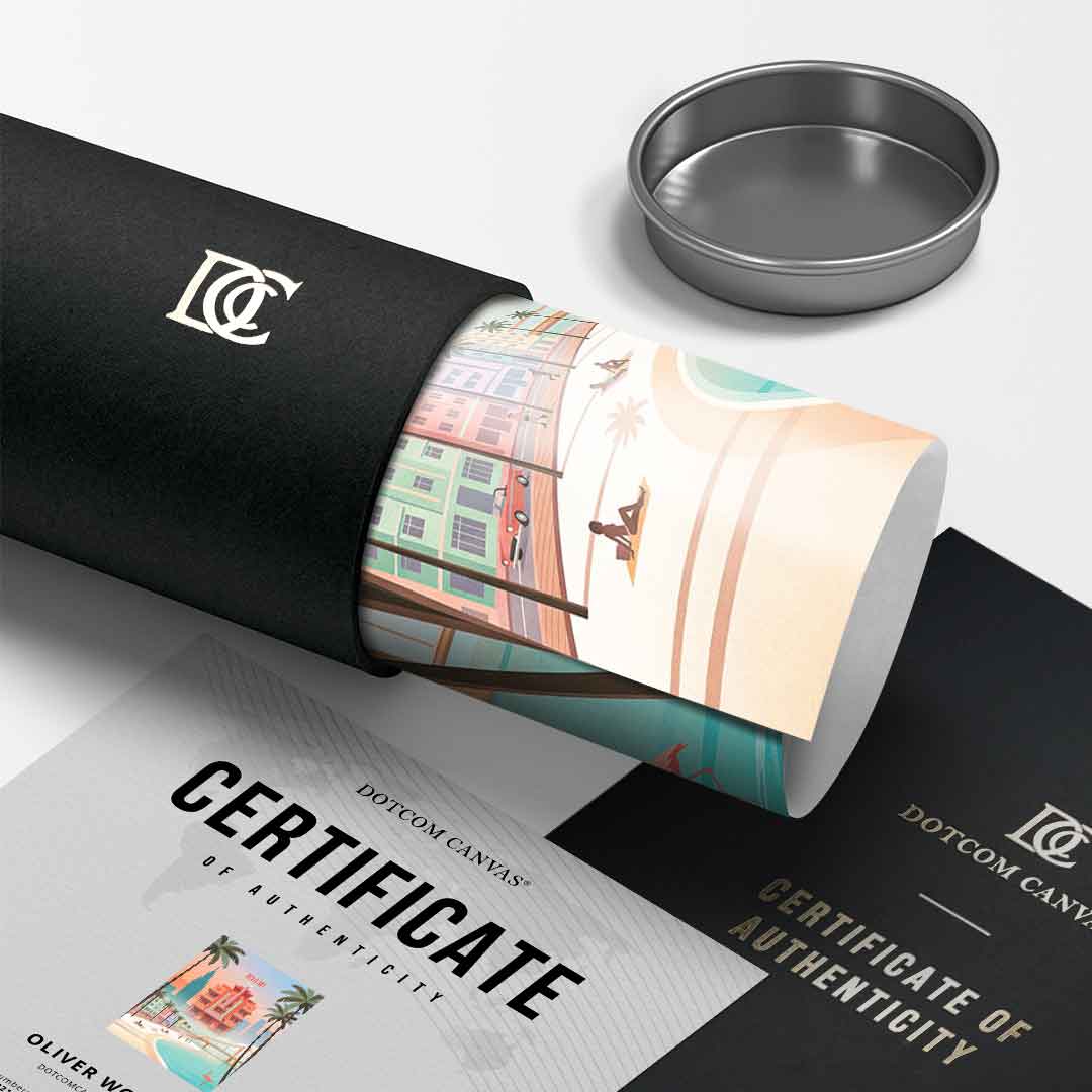 Miami Poster Tube-Roll-Vertical