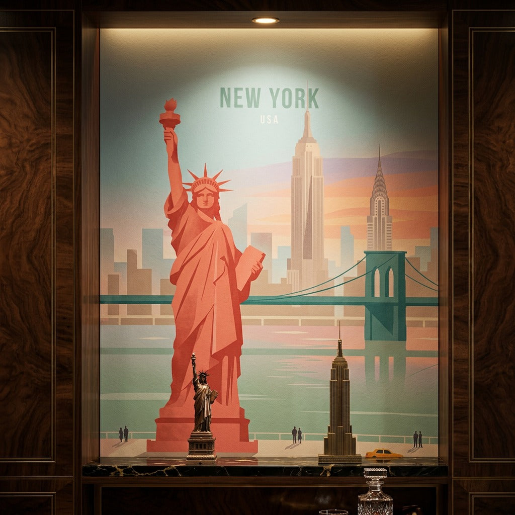DOTCOMCANVAS New York Poster im Raum Beispiel