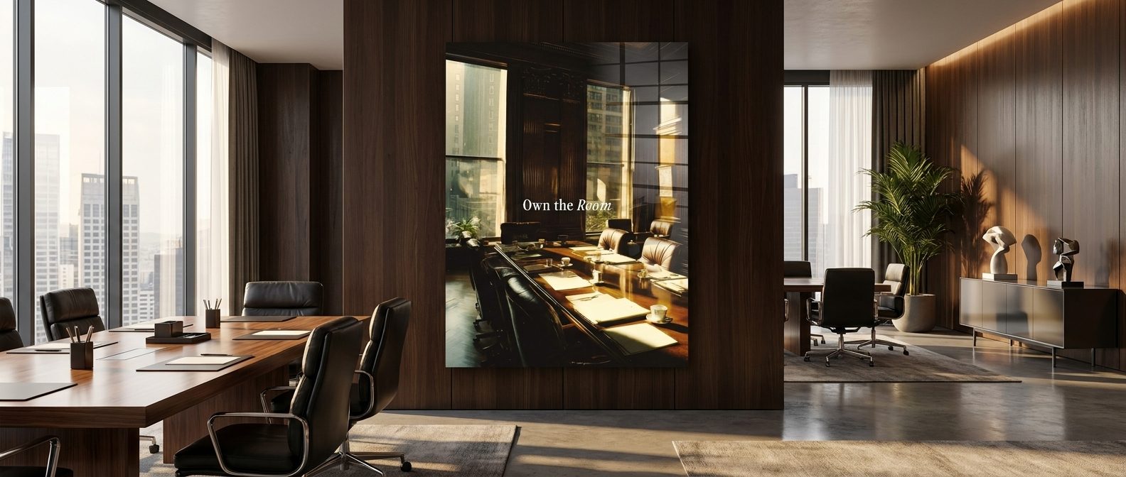 Own the Room Acrylic Banner