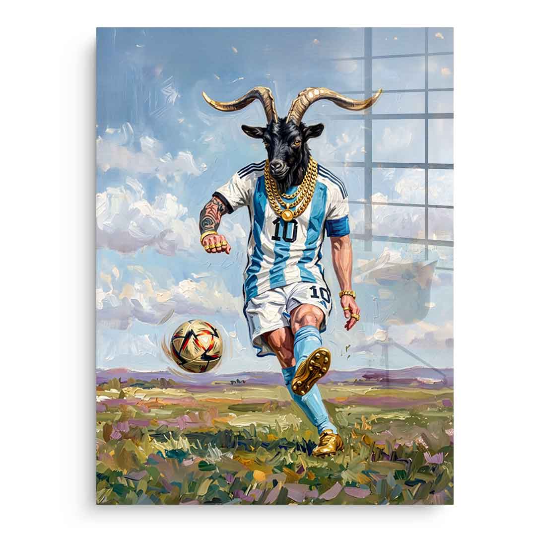 Messi GOAT - Acrylglas